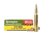 Remington Managed Recoil 270 Winchester Ammo 115 Grain Core-Lokt Pointed Soft Point - RL270W2