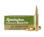 Remington Premier 223 Ammo 55 Grain AccuTip-V - PRA223RC