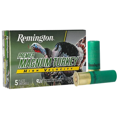 Remington Premier Magnum Turkey, 12 Gauge, 3" Length, 5 Rds, Copper-Plated Lead