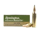 Remington Premier Varmint 243 Winchester 75 Grain AccuTip Boat Tail