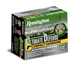 Remington Ultimate Defense Compact 40 S&W Ammo 180 Grain Brass Jacketed Hollow Point - CHD40SWBN