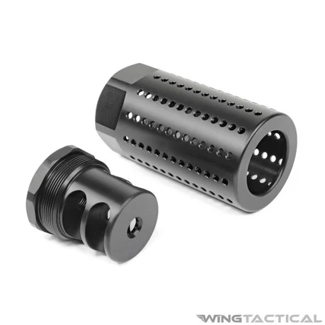 Rex Silentium MG Black Shroud 5.56 Muzzle Device Set