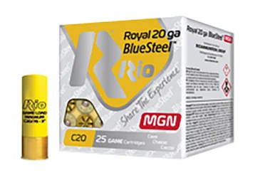 Rio Ammunition Blue Steel 20g, 3.00" Max Dr, 1oz, #2, 250 Rds