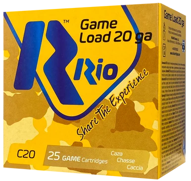 RIO Ammunition RC206 Game Load, 20 Gauge, 2.75" Length, 1 oz, 6 Shot, 250 Rds