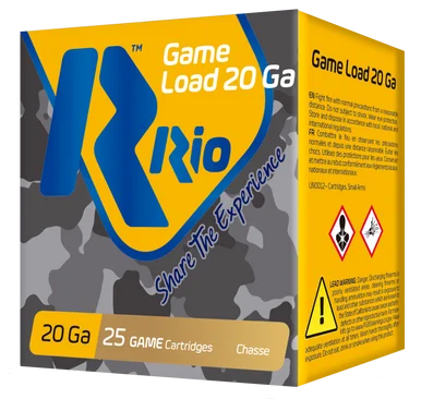 Rio Ammunition RC208 Game Load, 20 Gauge, 2.75" Shell, 25 Rds, Lead
