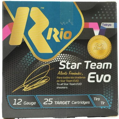 RIO Ammunition Rio Star Team EVO Shotshells, 12GA, 2-3/4" Shells, 25 Rds, Plastic