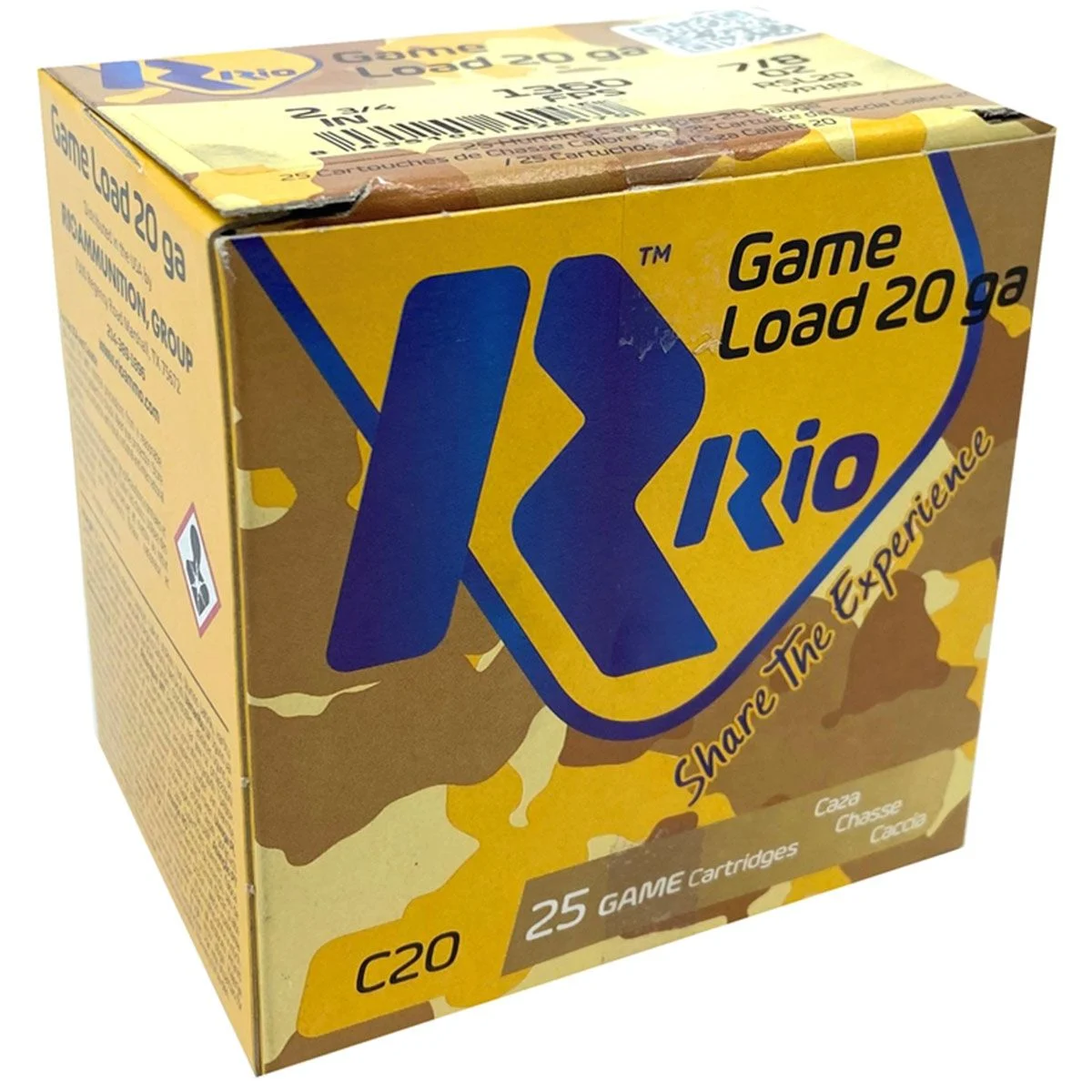 RIO AMMUNITION ROYAL STAR 20 GAUGE 2.75" STAR SLUG 7/8 OZ Shotgun Ammo - 25 Rounds - TULAUL076201