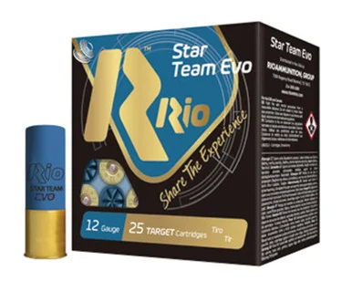 Rio Ammunition Trgt Star32, 12 Gauge, 2.75" Shells, 1 1/8 oz, #7.5 Shot, Low Recoil