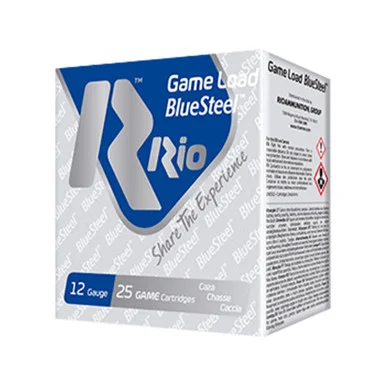 RIO Game Load BlueSteel, 12GA, 2-3/4" Shell, 25 Rds, Steel Shot