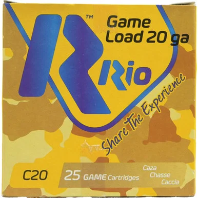 Rio Royal Buck 20ga 2-3/4" 9 Plts #1, 1345 FPS, 25 Rounds