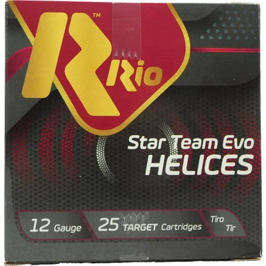 Rio Star Team EVO Helice HV Shotshell, 12GA, 1oz, 25 Rds, Plastic