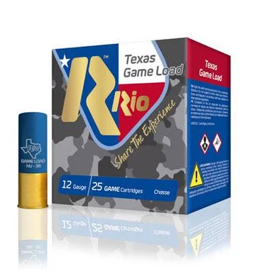Rio Texas Game Load 36 HV Shotshells, 12 GA, 1-1/4 oz, 25 Rds, Lead