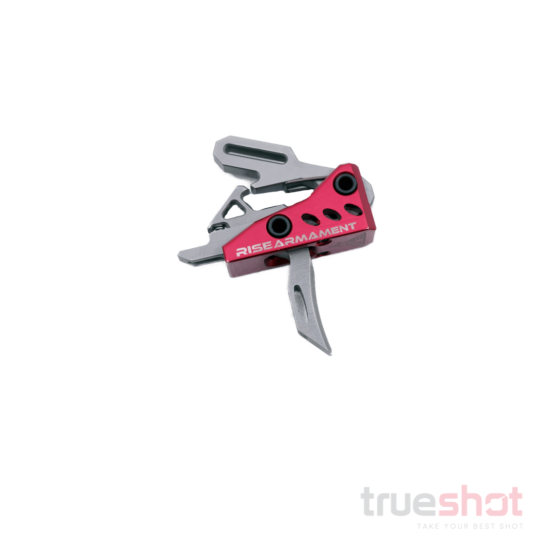 RISE Armament - RA-535 - Curved/Straight - Silver - Advanced Performance Drop In AR Trigger
