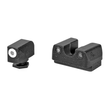 Rival Arms Tritium Night Sights, Green Tritium w/Orange Outline Front, Green Rear, Stainless Steel