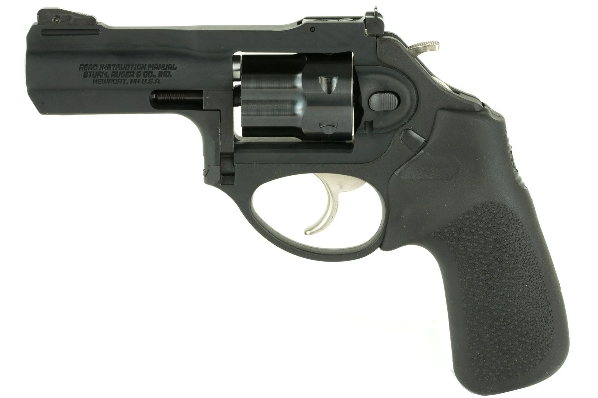 Ruger LCRx Double Action Revolver Small Frame 22 WMR 3" Barrel Hogue Tamer Monogrip Adjustable Black Blade Rear & Replaceable Pinned Ramp Front Sight 6 Rds - 5437