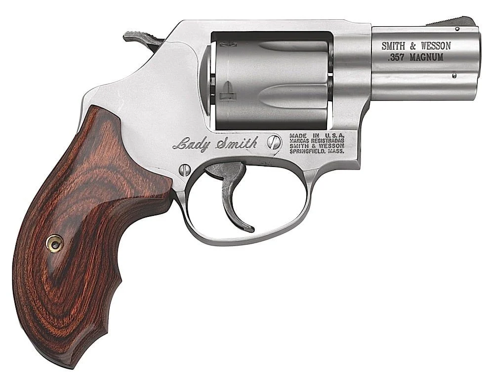 S&W 162414 Model 60 Ladysmith 2.12" 357 Mag Stainless Steel, 5rd, Satin Stainless Steel J-Frame, Ergonomic Wood Grip For Smaller Hands - 26261