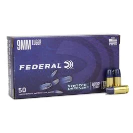 Federal Syntech Defense 9mm 138 Grain Segmented JHP Ammo (50rds) S9SJT2