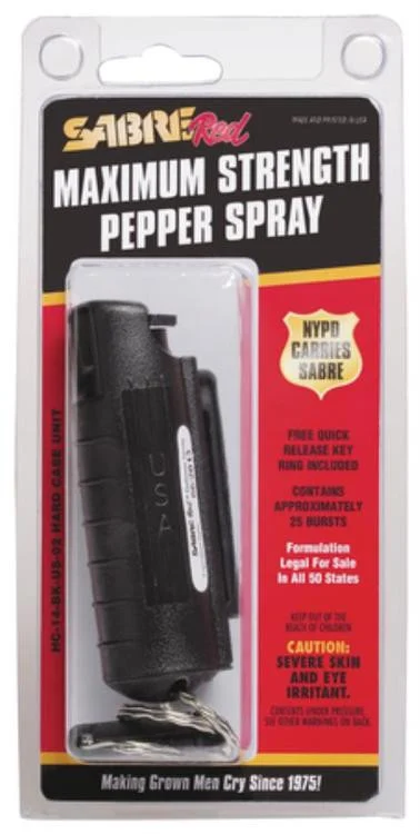 Sabre Red Pepper Spray Hard Case Black .54 Ounce
