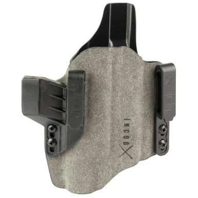 Safariland INCOG-X, Inside Waistband Holster, Fits Glock 17/19 with Large Light, Boltaron, Suede Finish, Gray, Right Hand
