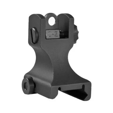 Samson Fixed Rear Sight A2, Standard Dual Aperture, Black Anodized