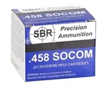 SBR 458 SOCOM Ammo 450 Grain Full Metal Jacket - SL45849