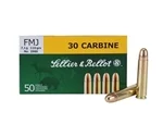 Sellier & Bellot 30 Carbine Ammo 110 Grain Full Metal Jacket