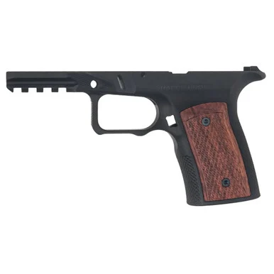 Sharps Bros. Ruger RXM Grip Module, Brazilian Cherry Panels, Anodized Black