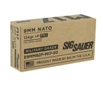 SIG SAUER Elite Ball 9mm Luger +P Ammo 124 Grain Full Metal Jacket - E9MMB2P-M17-50