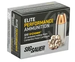 Sig Sauer Elite Performance 10mm AUTO Ammo 180 Grain V-Crown Jacketed Hollow Point - E10MM1-20
