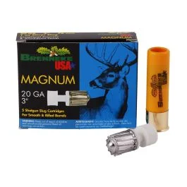 Brenneke Magnum 20 Gauge 3 Rifled Slug