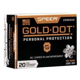 Speer Gold Dot Personal Protection 40 S&W 180 Grain GDHP