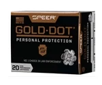 Speer Gold Dot 357 Magnum Ammo 125 Grain Jacketed Hollow Point - 23920GD