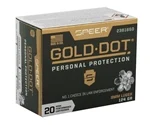 Speer Gold Dot 9mm Ammo 124 Grain Jacketed Hollow Point – 23618GD