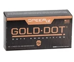 Speer Gold Dot LE Duty 38 Special Ammo 125 Grain Jacketed Hollow Point - 53722