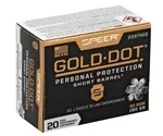 Speer Gold Dot Short Barrel 40 S&W Ammo 180 Grain Jacketed Hollow Point - 23974GD