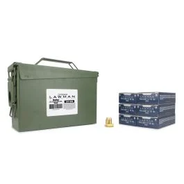Speer Lawman 9mm 147 Gr TMJ 300 Rounds in M19A1 Ammo Can