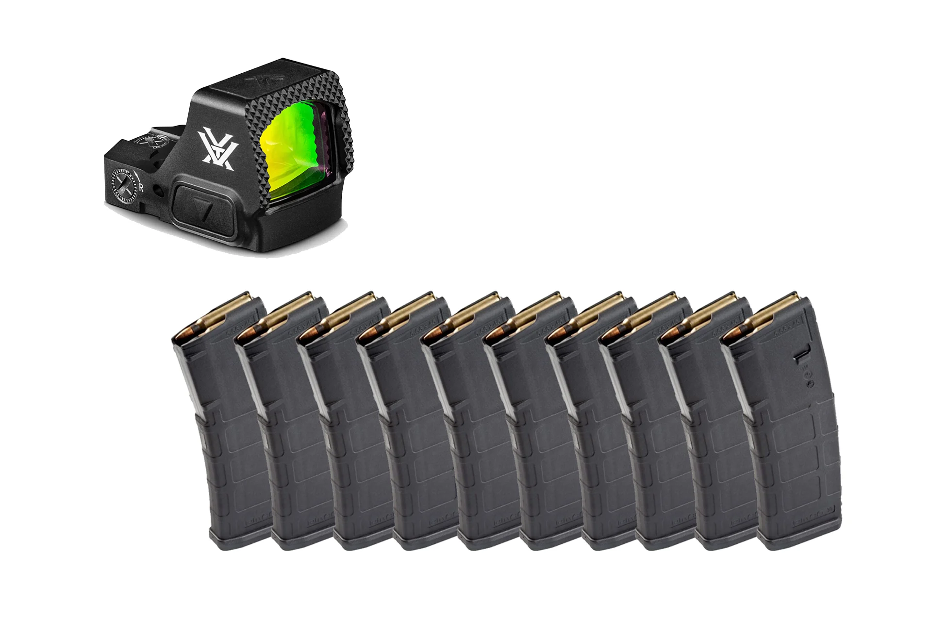 Vortex Defender-ST Micro Red Dot + 10 PMAG Bundle