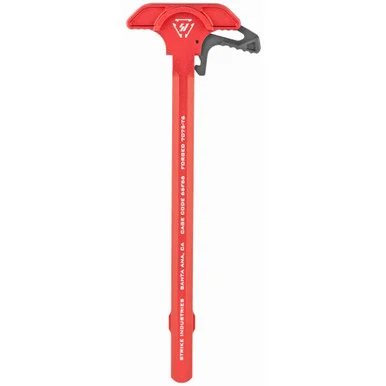 Strike Industries ARCH-EL Charging Handle, Extended Latch, Red Anodized Finish
