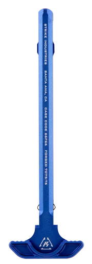 Strike Industries Latchless Charging Handle, Blue Anodized