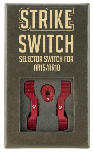 Strike Strike Switch, Selector Switch, Ambidextrous, Red Anodized