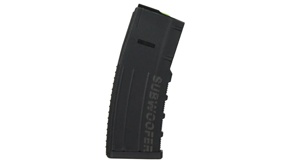 Subwoofer Branded Black Magazine | 30 Rd Polymer Mag | 5.56 NATO/.223 Wylde/.300 Blackout