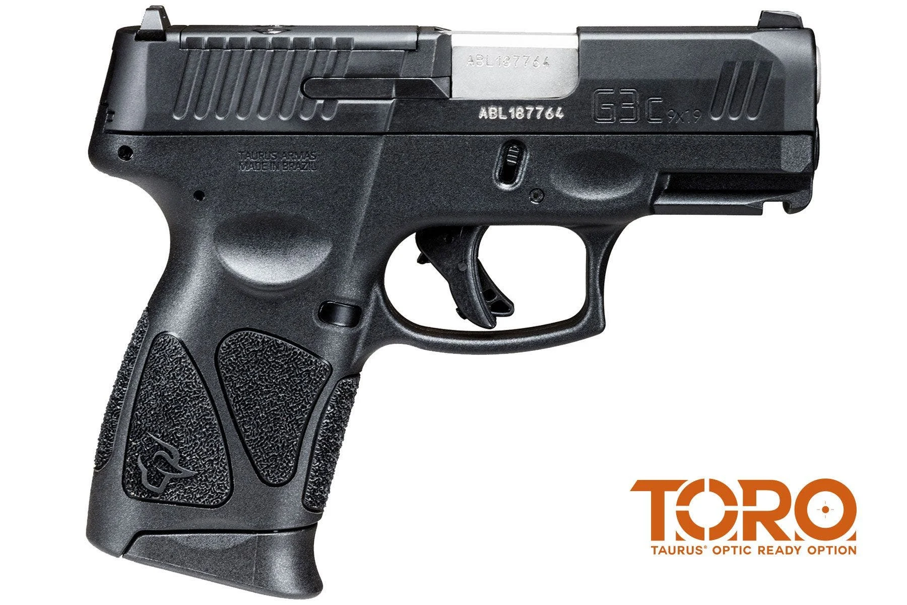 TAURUS G3C TORO COMPACT 9MM PISTOL  | BLK | 1-G3CP931 | 12 RD MAGAZINE