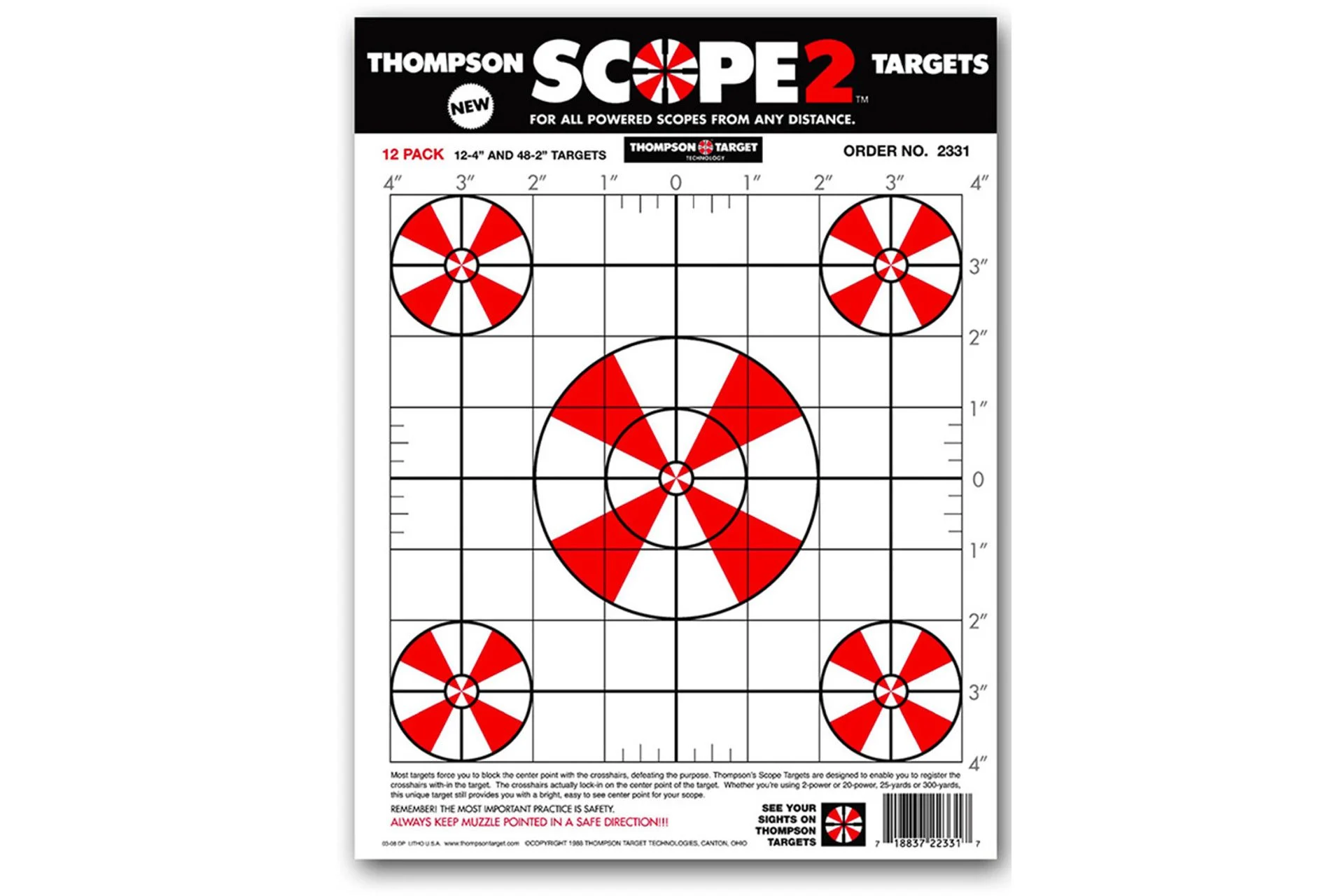 Thompson 2331-12 SM. SCOPE2 9"x12" 12pk - 2331-12