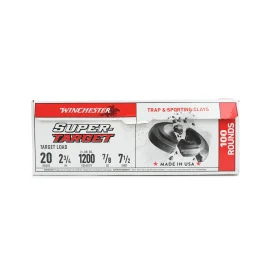 Winchester Super Target 20 Gauge 2-3/4 7/8 oz #7.5 Shot VP