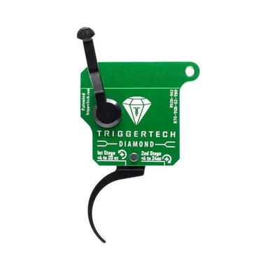 TriggerTech Rem 700 Clone Two Stage Diamond Pro Curved Trigger, 7075 Aluminum, 440C Stainless Steel, PVD Finish