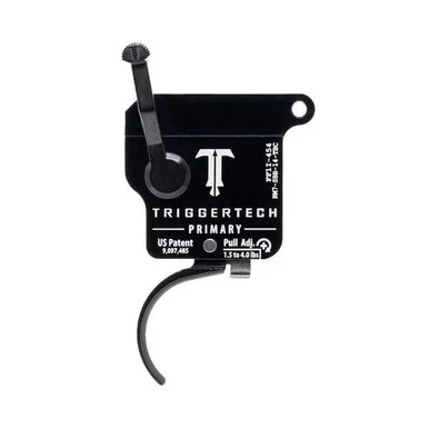 TriggerTech Rem Model 7 Primary Single Stage Trigger, 1.5-4 lbs, Curved, Black