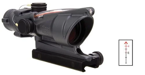 Trijicon ACOG 4x32mm Obj 36.8ft@100yds Sniper Gray Dual Illuminated Red Chevron