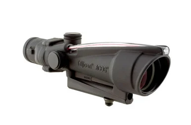 Trijicon TA11: ACOG 3.5x35 Scope, Dual Illuminated Red Donut BAC Reticle