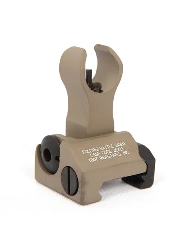 Troy Folding Battle Sight - Front - HK Type - FLAT DARK EARTH