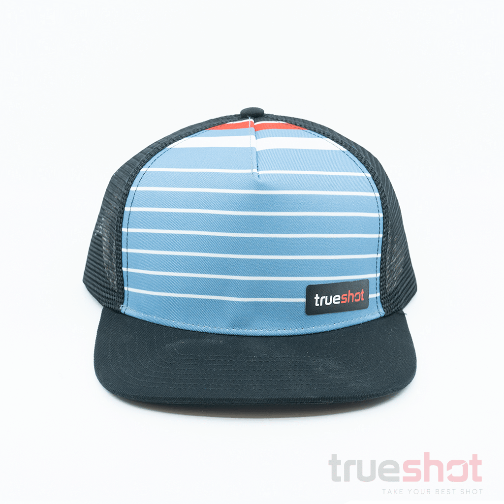 True Shot - Blue Stripe - Blue/Black - Trucker Hat